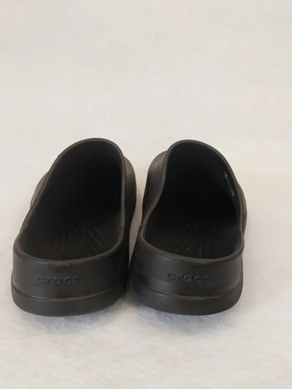 CROCS Black Clogs Mens 10 Womens 11 DYLAN Slip On Mules Comfort Slides 209366